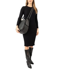 LESAC TRIO Ostrich leather backpack black ostrich - Women&rsquo;s Bags - 5