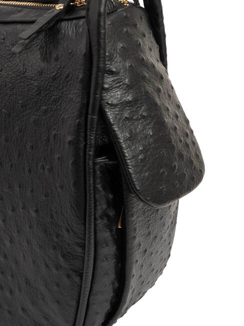 TRIO Ostrich leather backpack black ostrich - Women&rsquo;s Bags