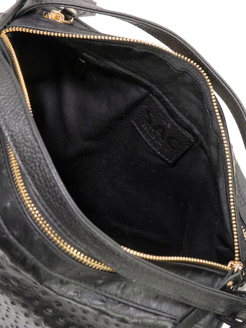 TRIO Ostrich leather backpack black ostrich - Women&rsquo;s Bags