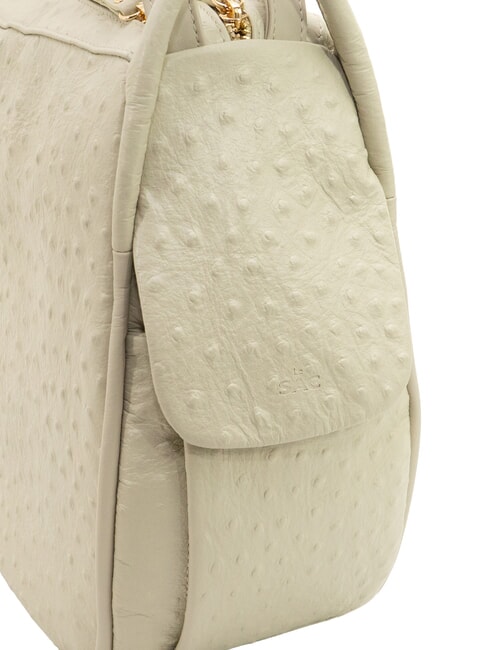 TRIO Ostrich leather backpack white ostrich - Women&rsquo;s Bags
