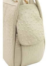 LESAC TRIO Ostrich leather backpack white ostrich - Women&rsquo;s Bags - 7