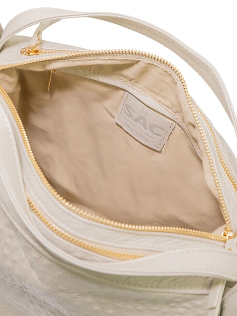 TRIO Ostrich leather backpack white ostrich - Women&rsquo;s Bags