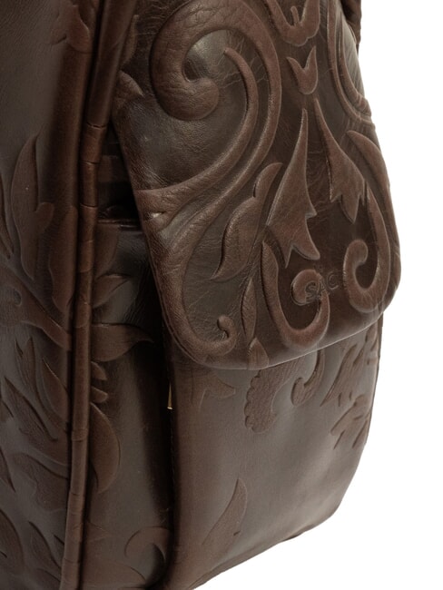 TRIO Damask leather satchel backpack damask brown - Women&rsquo;s Bags