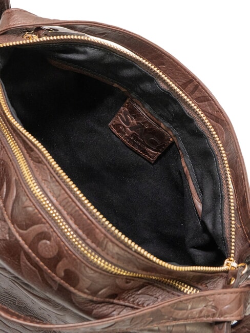 TRIO Damask leather satchel backpack damask brown - Women&rsquo;s Bags