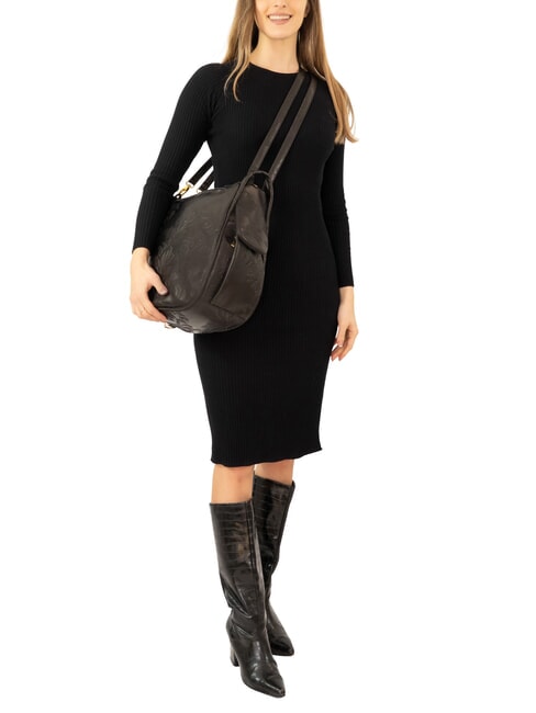 TRIO Damask leather satchel backpack black damask - Women&rsquo;s Bags