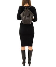 LESAC TRIO Damask leather satchel backpack black damask - Women&rsquo;s Bags - 6