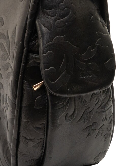 TRIO Damask leather satchel backpack black damask - Women&rsquo;s Bags