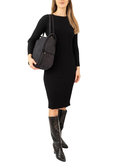 TRIO Crocodile leather backpack coconut blue - Women&rsquo;s Bags