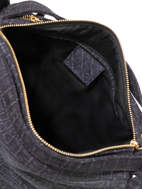 TRIO Crocodile leather backpack coconut blue - Women&rsquo;s Bags