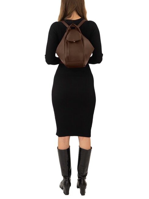 TRIO Nappa leather satchel backpack coffee - Women&rsquo;s Bags