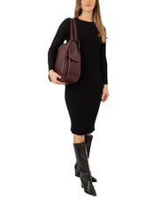 LESAC TRIO Nappa leather satchel backpack dark burgundy - Women&rsquo;s Bags - 4