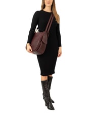 LESAC TRIO Nappa leather satchel backpack dark burgundy - Women&rsquo;s Bags - 5