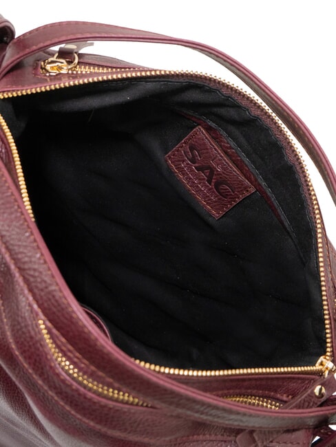 TRIO Nappa leather satchel backpack dark burgundy - Women&rsquo;s Bags