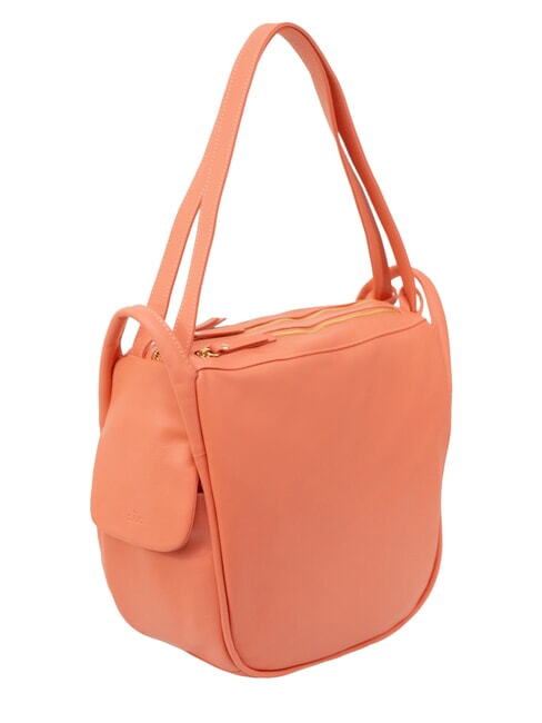 TRIO Nappa leather satchel backpack coral - Women&rsquo;s Bags