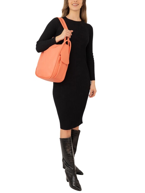 TRIO Nappa leather satchel backpack coral - Women&rsquo;s Bags