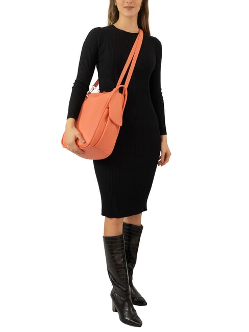 TRIO Nappa leather satchel backpack coral - Women&rsquo;s Bags