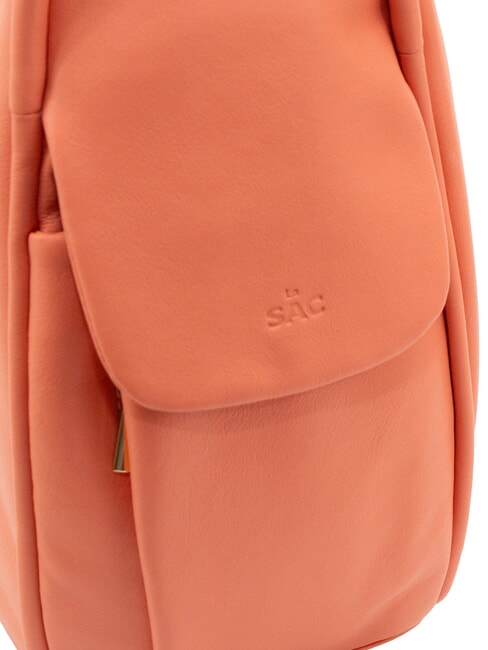 TRIO Nappa leather satchel backpack coral - Women&rsquo;s Bags