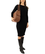 LESAC TRIO Nappa leather satchel backpack chocolate - Women&rsquo;s Bags - 4