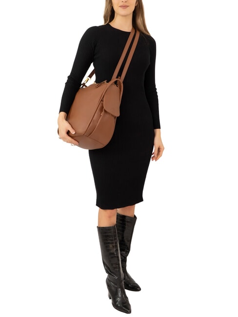 TRIO Nappa leather satchel backpack chocolate - Women&rsquo;s Bags