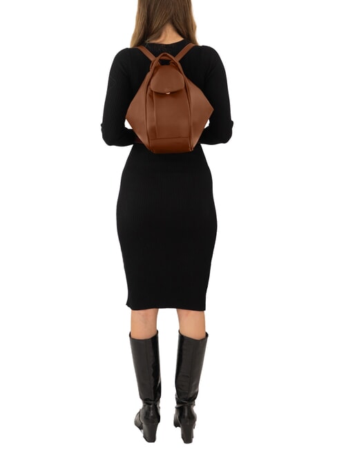 TRIO Nappa leather satchel backpack chocolate - Women&rsquo;s Bags