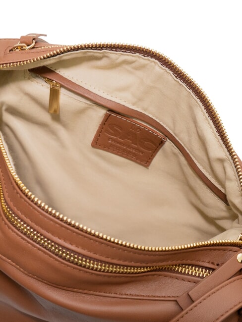 TRIO Nappa leather satchel backpack chocolate - Women&rsquo;s Bags