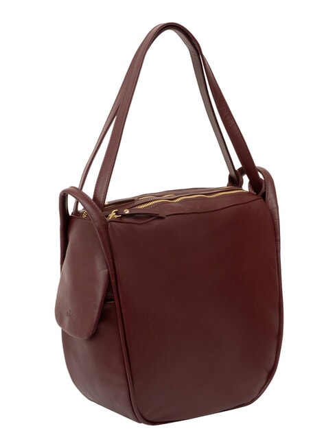 TRIO Nappa leather satchel backpack grape marc - Women&rsquo;s Bags