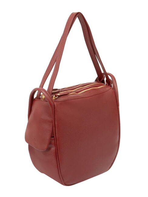 TRIO Nappa leather satchel backpack leather25 - Women&rsquo;s Bags