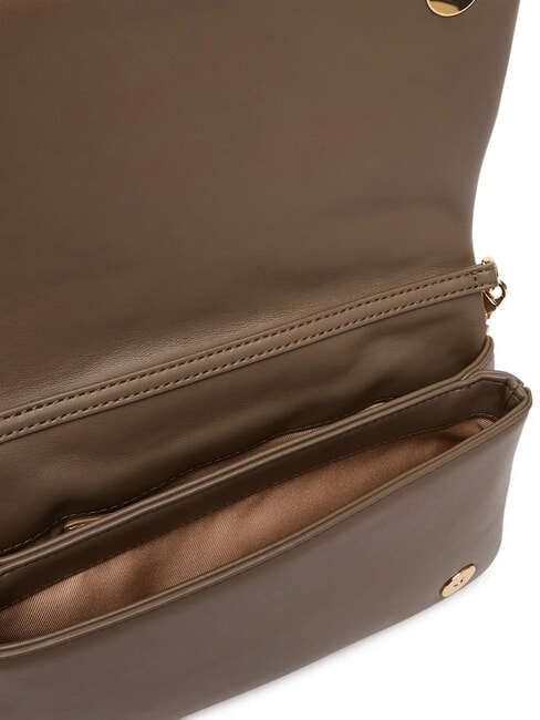 EMBOSSED Shoulder bag with flap mud - Women&rsquo;s Bags