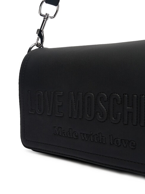 SIGNATURE LOVE Shoulder bag with flap Black - Women&rsquo;s Bags