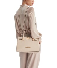 LOVE MOSCHINO SOFT SCULPT Handbag with shoulder strap ivory - Women&rsquo;s Bags - 5