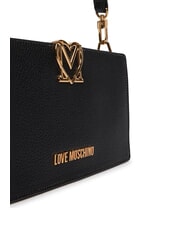LOVE MOSCHINO SOFT SCULPT Shoulder bag Black - Women&rsquo;s Bags - 3