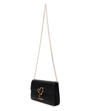 LOVE MOSCHINO HEART TURNLOCK Small shoulder bag Black - Women&rsquo;s Bags - 4