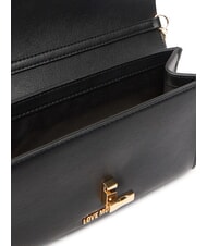 LOVE MOSCHINO HEART TURNLOCK Small shoulder bag Black - Women&rsquo;s Bags - 5