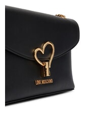 LOVE MOSCHINO HEART TURNLOCK Convertible shoulder bag Black - Women&rsquo;s Bags - 3