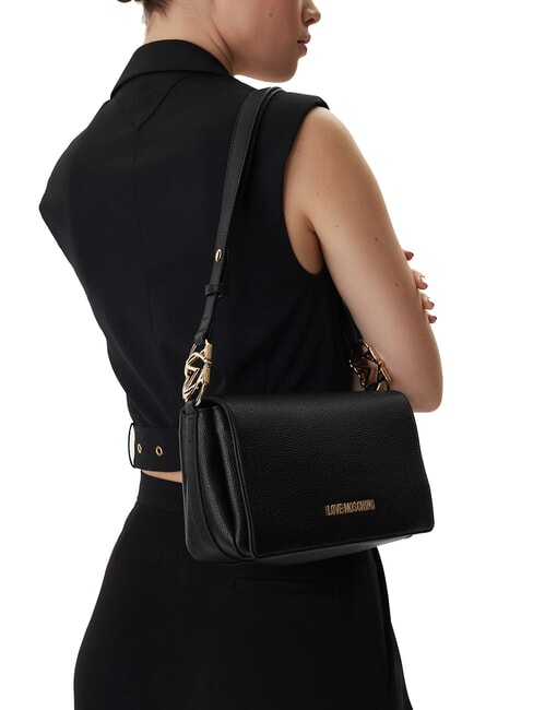 JEWEL Shoulder bag with flap Black - Women&rsquo;s Bags