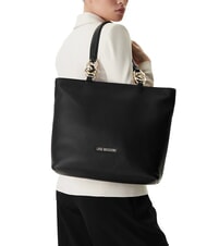 LOVE MOSCHINO JEWEL Shoulder tote bag Black - Women&rsquo;s Bags - 5