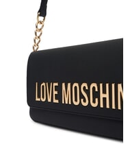 LOVE MOSCHINO BOLD LOVE Chain insert shoulder bag Black - Women&rsquo;s Bags - 3