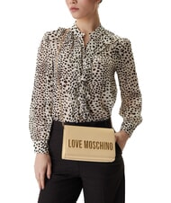LOVE MOSCHINO SMART DAILY Clutch bag with chain shoulder strap butter - Women&rsquo;s Bags - 5