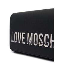 LOVE MOSCHINO SMART DAILY Clutch bag with chain shoulder strap black lacquer - Women&rsquo;s Bags - 3