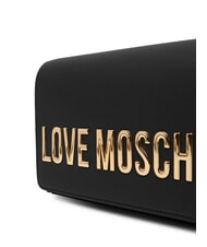 LOVE MOSCHINO SMART DAILY Clutch bag with chain shoulder strap Black - Women&rsquo;s Bags - 3