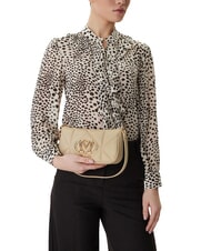 LOVE MOSCHINO EMBOSSED Small shoulder bag butter - Women&rsquo;s Bags - 5