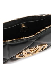 LOVE MOSCHINO EMBOSSED Small shoulder bag Black - Women&rsquo;s Bags - 6