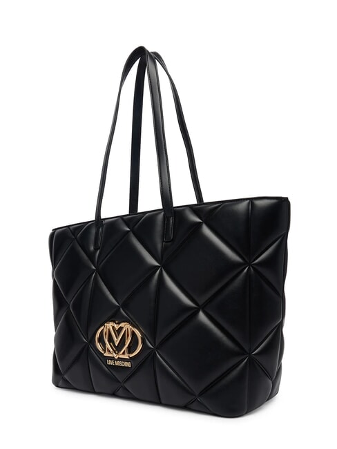 EMBOSSED Shoulder shopping bag Black - Women&rsquo;s Bags