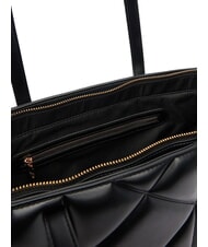 LOVE MOSCHINO EMBOSSED Shoulder shopping bag Black - Women&rsquo;s Bags - 6