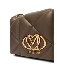 LOVE MOSCHINO EMBOSSED Convertible shoulder bag mud - Women&rsquo;s Bags - 4