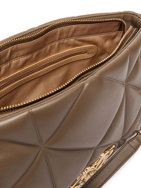 EMBOSSED Shoulder bag with chain handles mud - Women&rsquo;s Bags