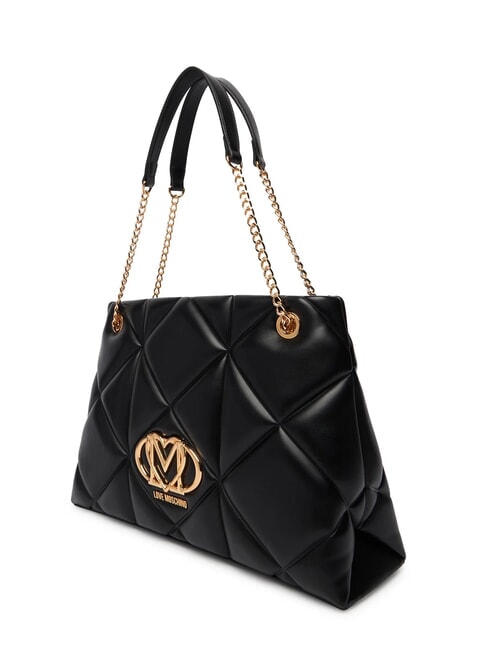 EMBOSSED Shoulder bag with chain handles Black - Women&rsquo;s Bags