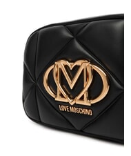LOVE MOSCHINO EMBOSSED Camera case bag Black - Women&rsquo;s Bags - 3