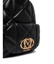 LOVE MOSCHINO EMBOSSED Backpack with pocket Black - Women&rsquo;s Bags - 4