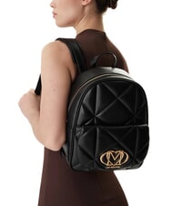 LOVE MOSCHINO EMBOSSED Backpack with pocket Black - Women&rsquo;s Bags - 5